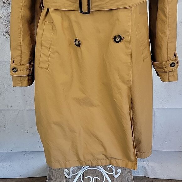 a new day Women's Camel Colored Trench Coat Size S - Picture 3 of 11